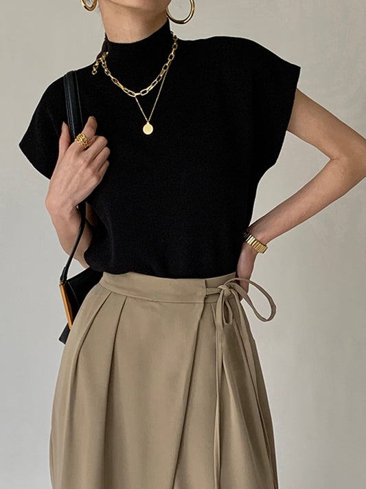 Soft Knit Relaxed Fit Sweater Vest
