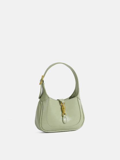 Women's Leather Handbag - Medium Size - Elegant Hobo Style - Shoulder Carry