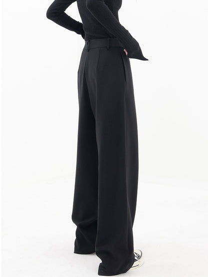 Women's trendy asymmetric wide leg pants