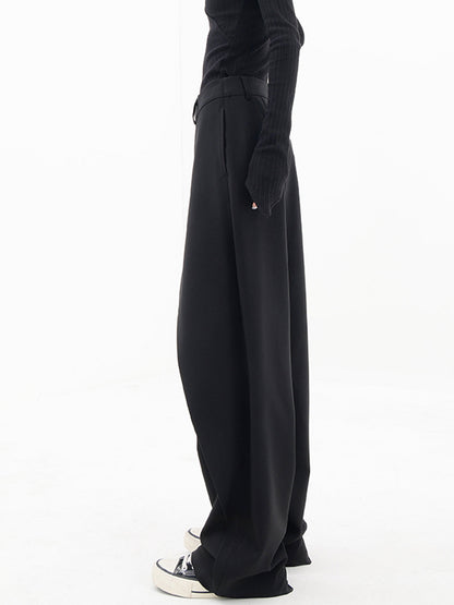 Women's trendy asymmetric wide leg pants