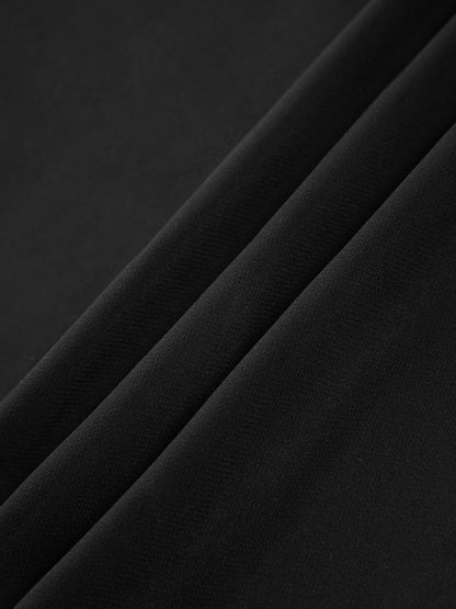 Long Dress with Ruffles and Zipper Detail