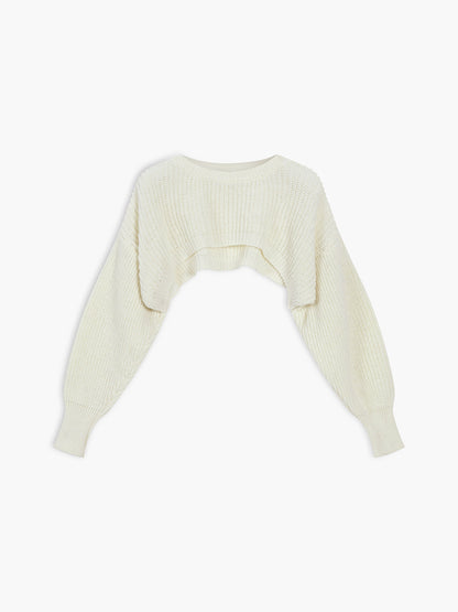 Women's utility 2-piece bolero sweater set