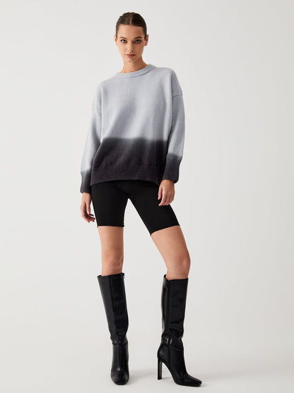 Women's oversized ombre sweater