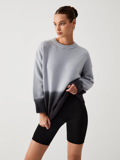 Women's oversized ombre sweater