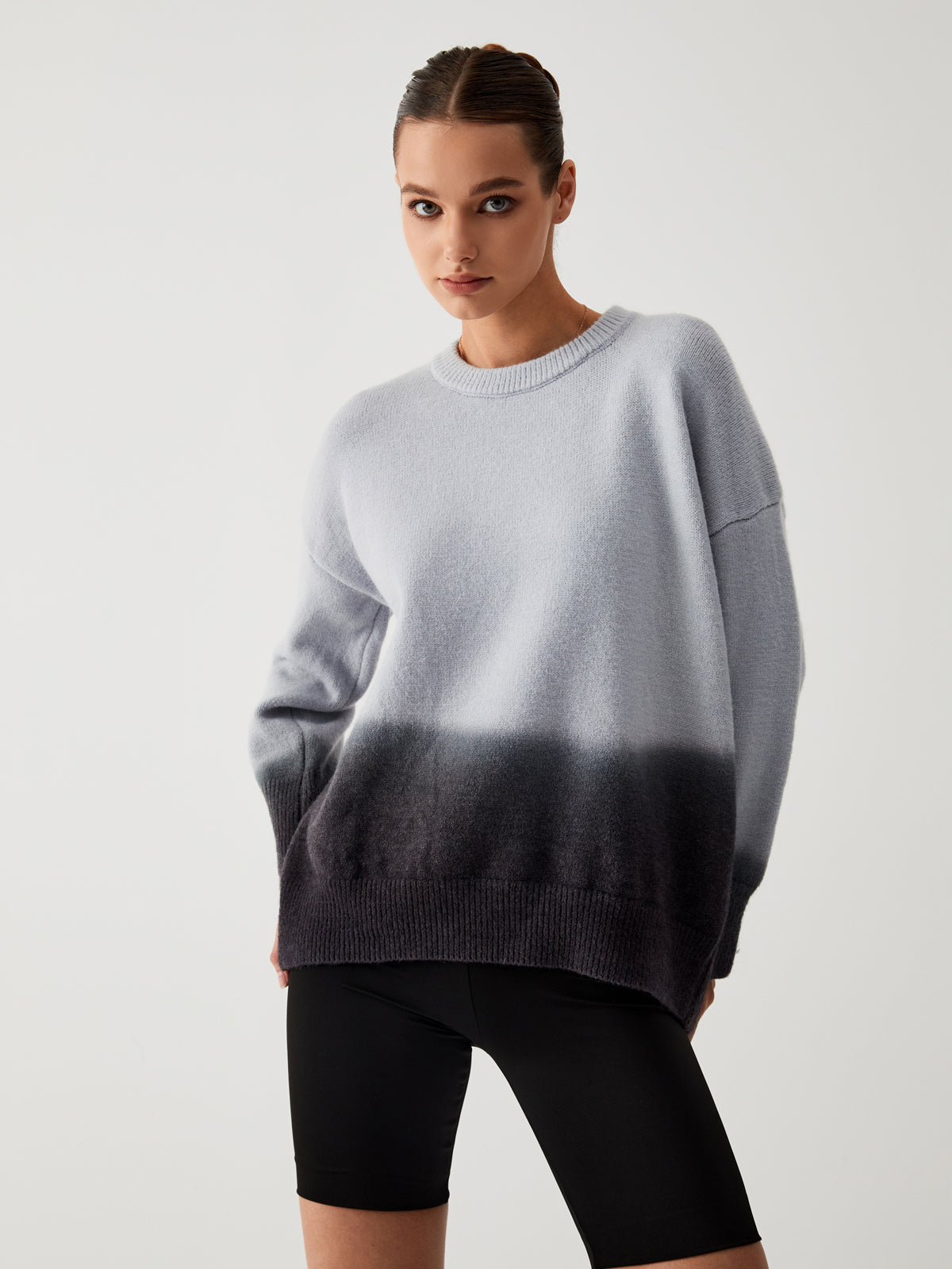 Ombre oversize sweater for woman