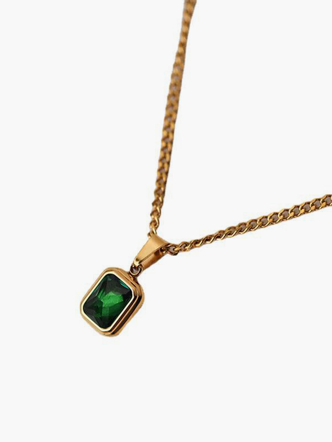 Eliza - spring green pendant necklace