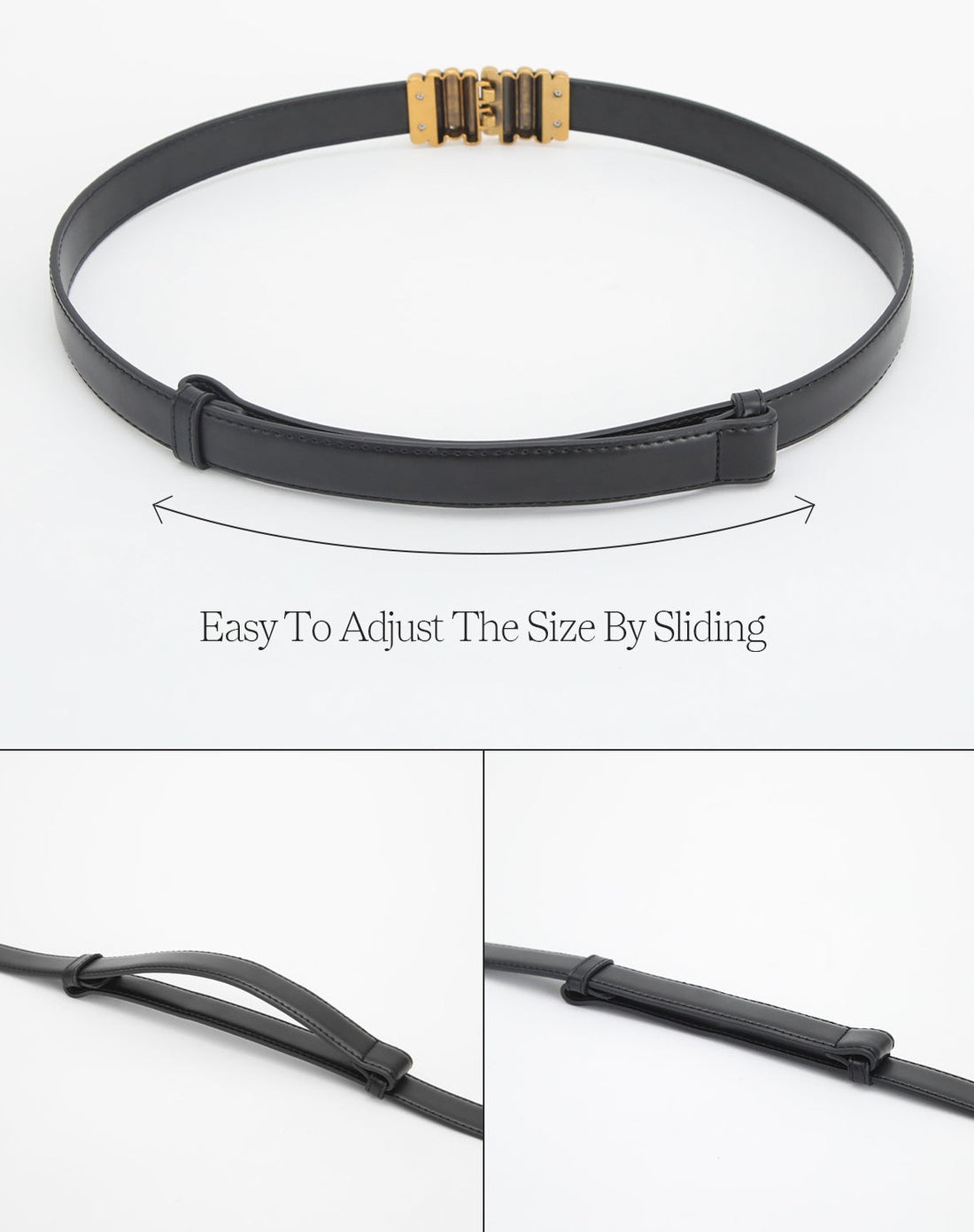 Nora - vintage faux leather belt