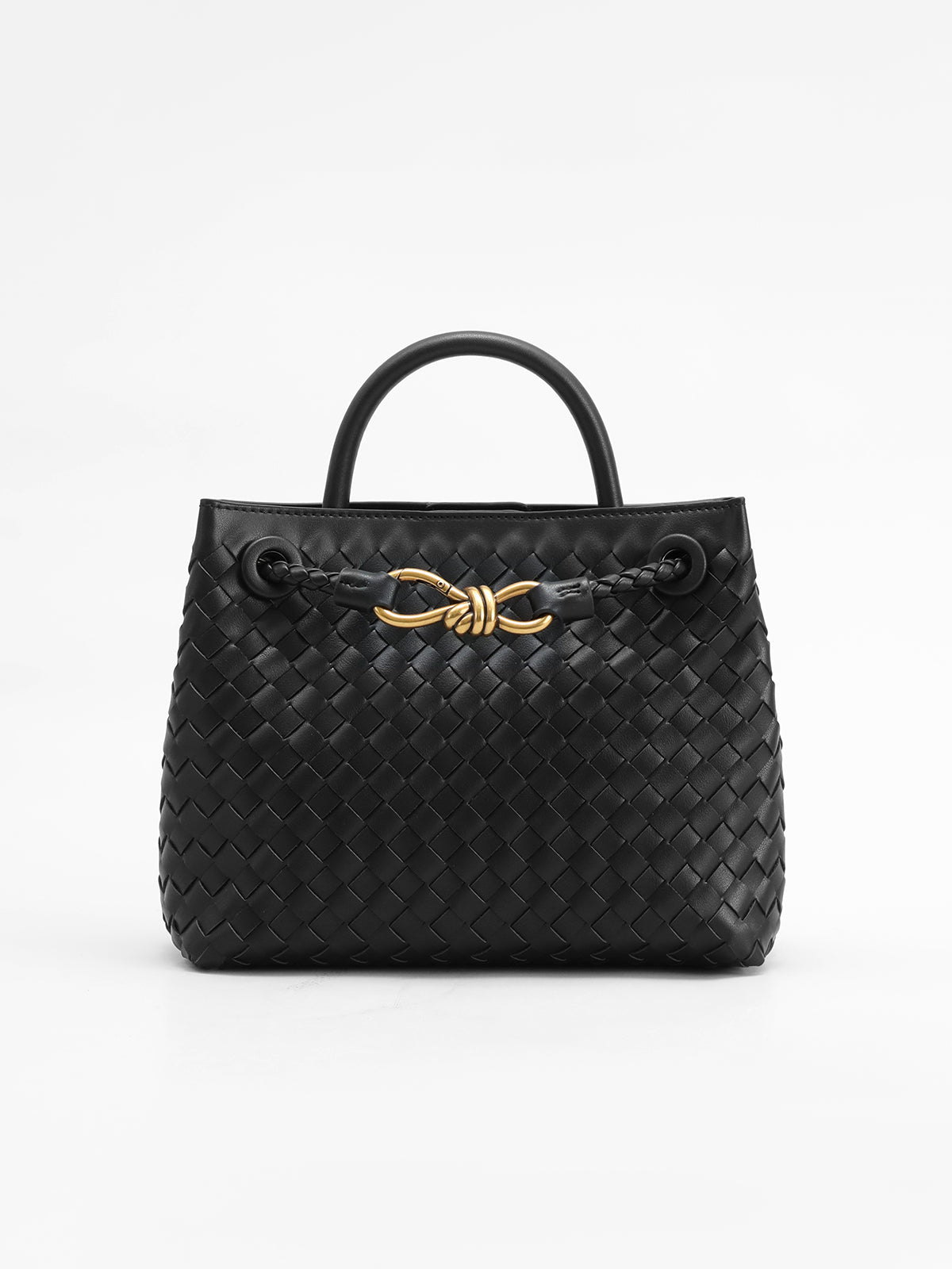 Ailani - metal twist detail two-way bag