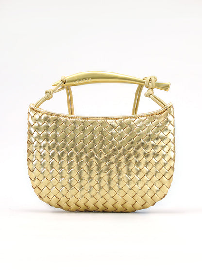 Mahina -  metallic woven bag