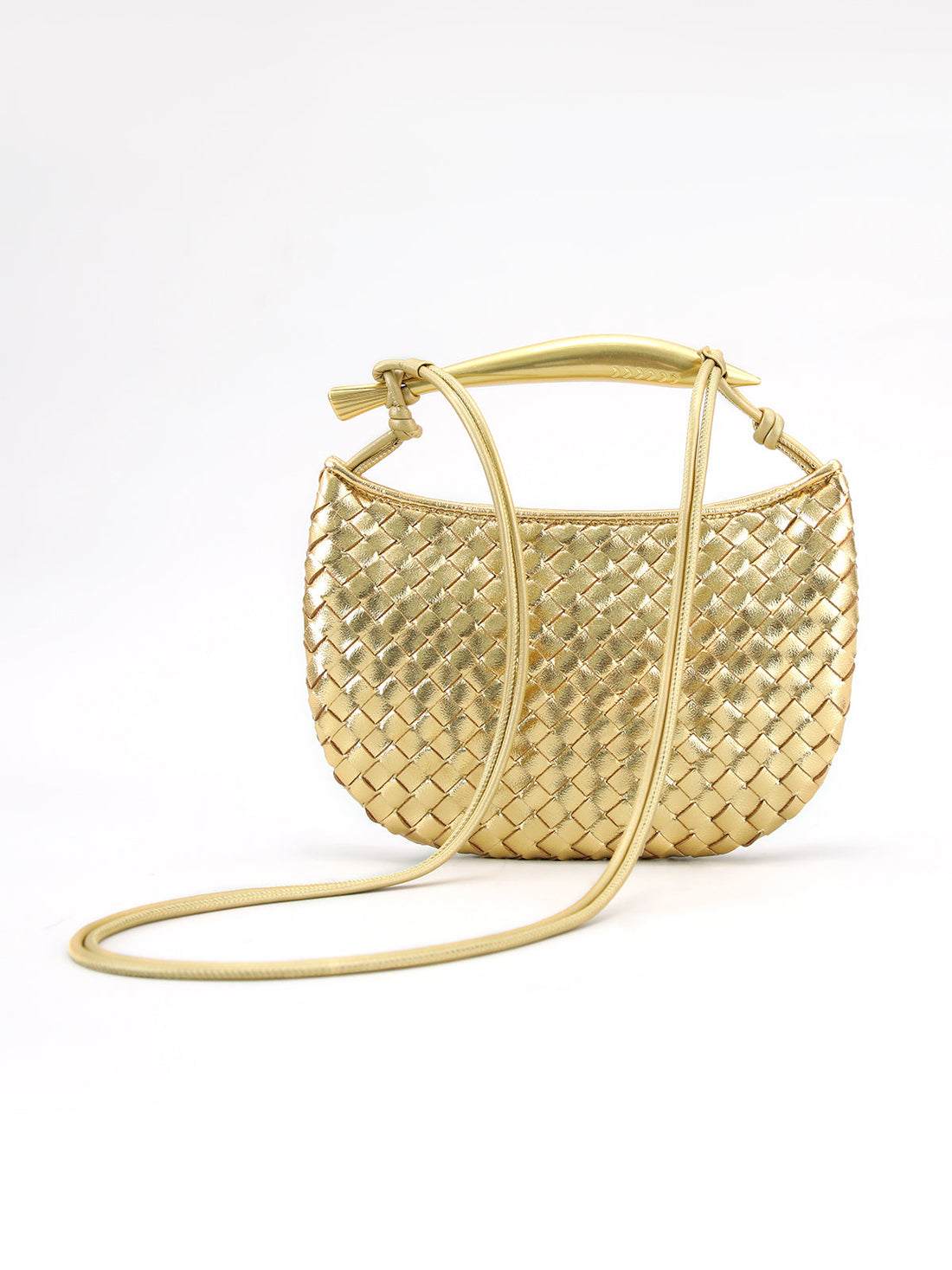 Mahina -  metallic woven bag