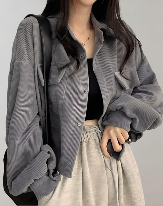 Oversized Corduroy Trendy Jacket