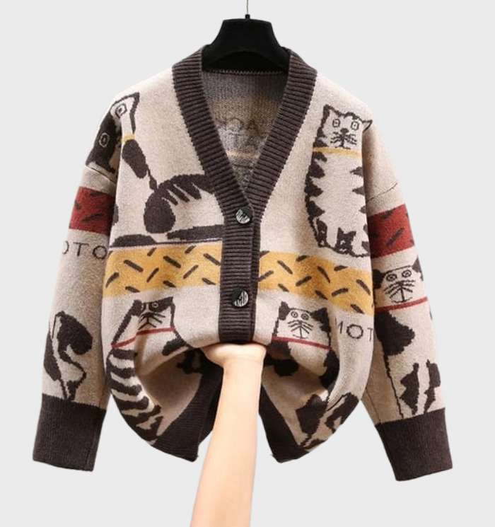 Women's fashionable trendy cardigan vest