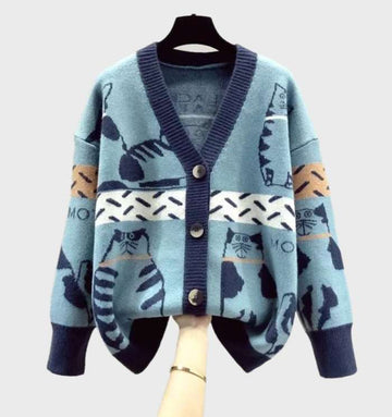 Women's fashionable trendy cardigan vest