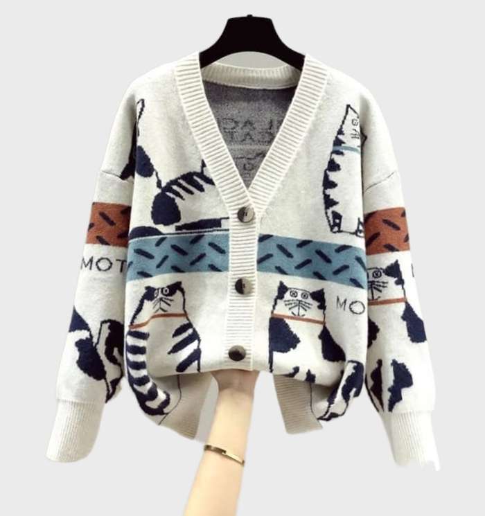 Women's fashionable trendy cardigan vest