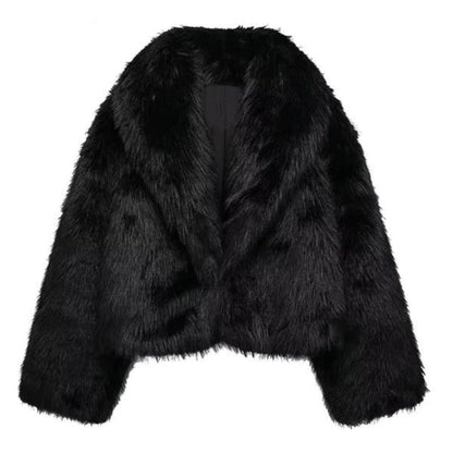 Women's faux fur coat for fall winter