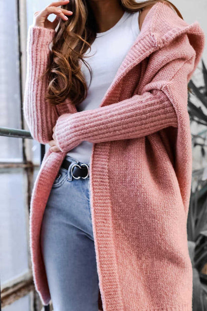 Women’s Oversized Cardigan - Chunky Knit - Long Sleeve - Relaxed Fit - Cozy Layering