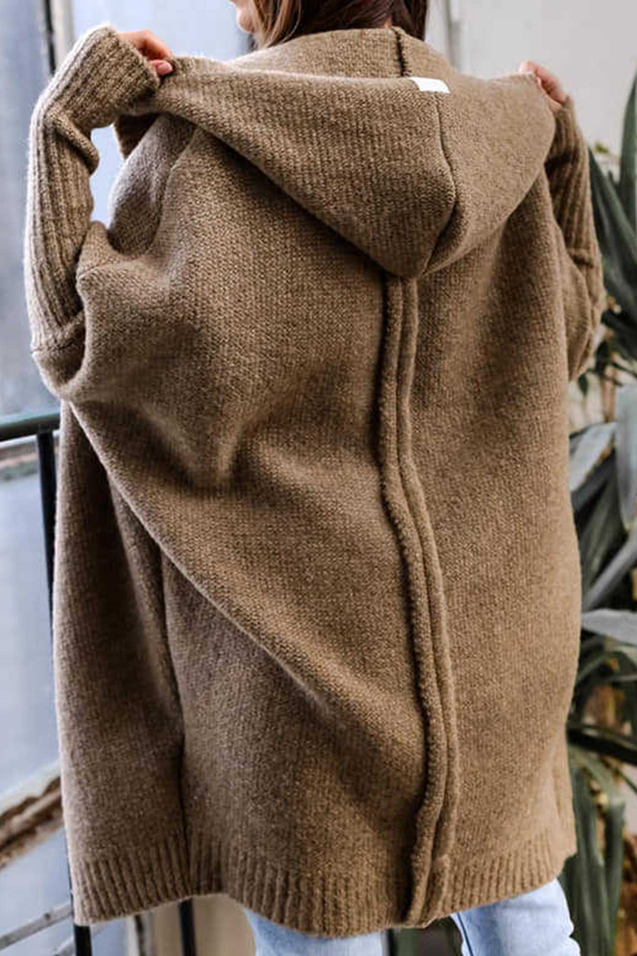 Women’s Oversized Cardigan - Chunky Knit - Long Sleeve - Relaxed Fit - Cozy Layering