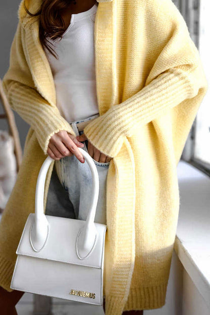Women’s Oversized Cardigan - Chunky Knit - Long Sleeve - Relaxed Fit - Cozy Layering