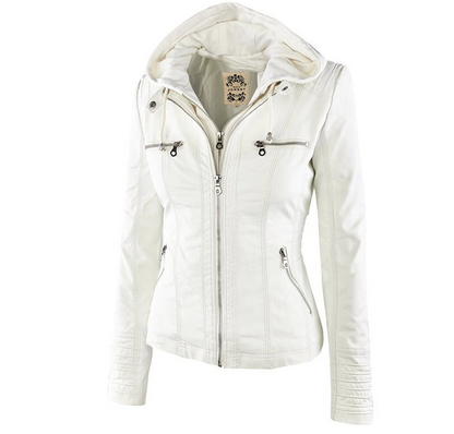 Women's classic leather jacket