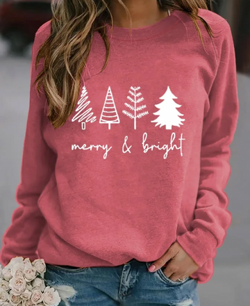 Women’s loose casual round neck sweatshirt