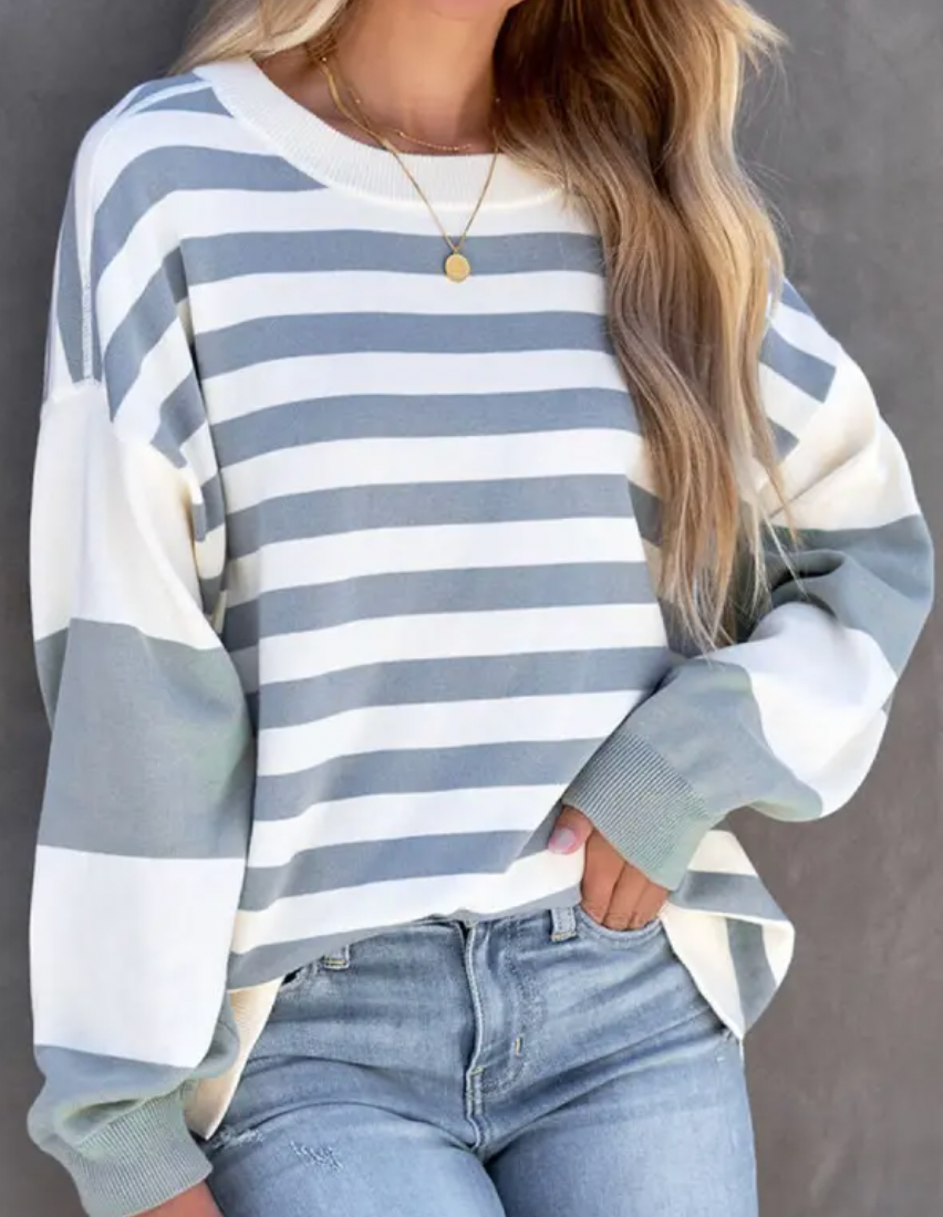 Women's casual round neck long sleeve pullover