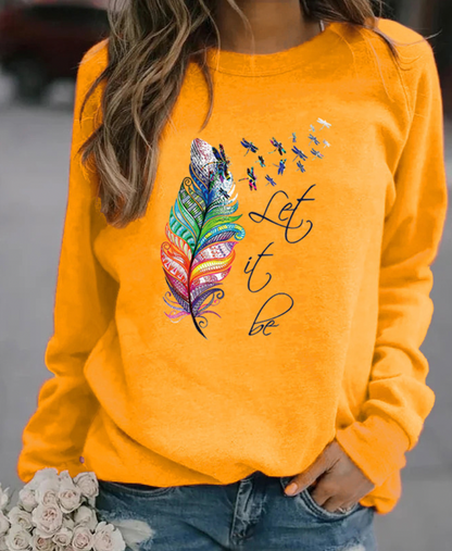 Women's round neck sweatshirt