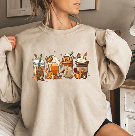 Halloween Pumpkin Print Casual Sweatshirt