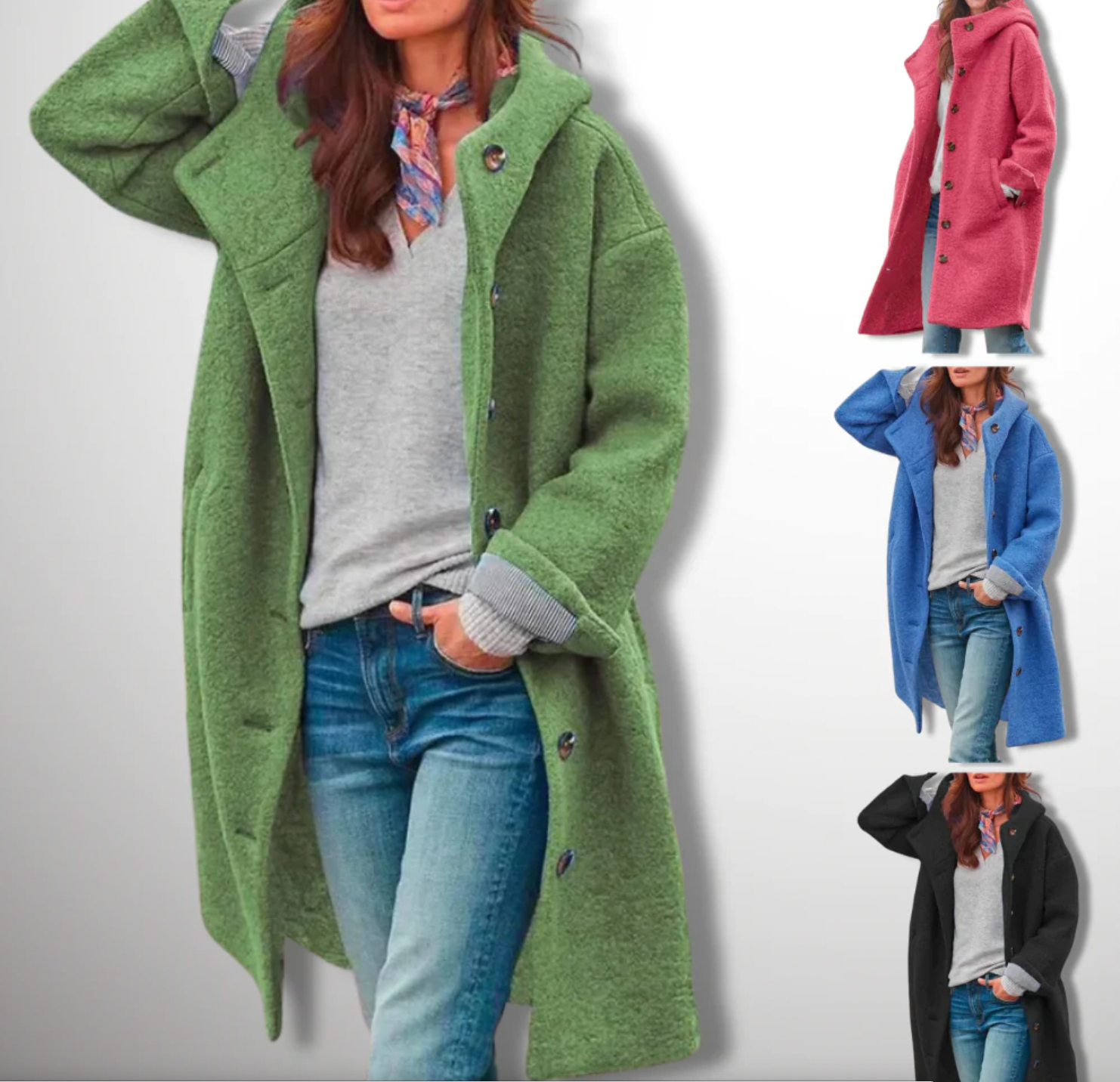 Loose Fit Winter Windbreaker Coat