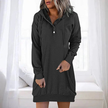 Amy - Casual dress with hood