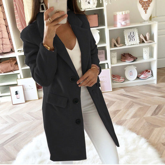 Mid-Length Single-Breasted Coat