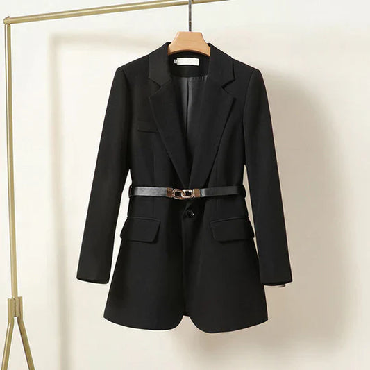 Tailored Belted Waist Blazer
