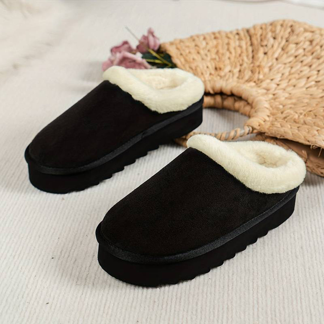 Women's winter slip-on snow low-top boots