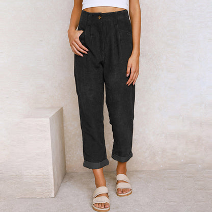 High waist cozy pants for women