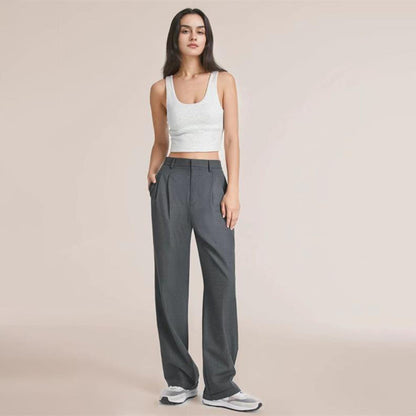 Women's high waist wide leg drape pants