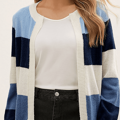 Women's candy color knitted cardigan