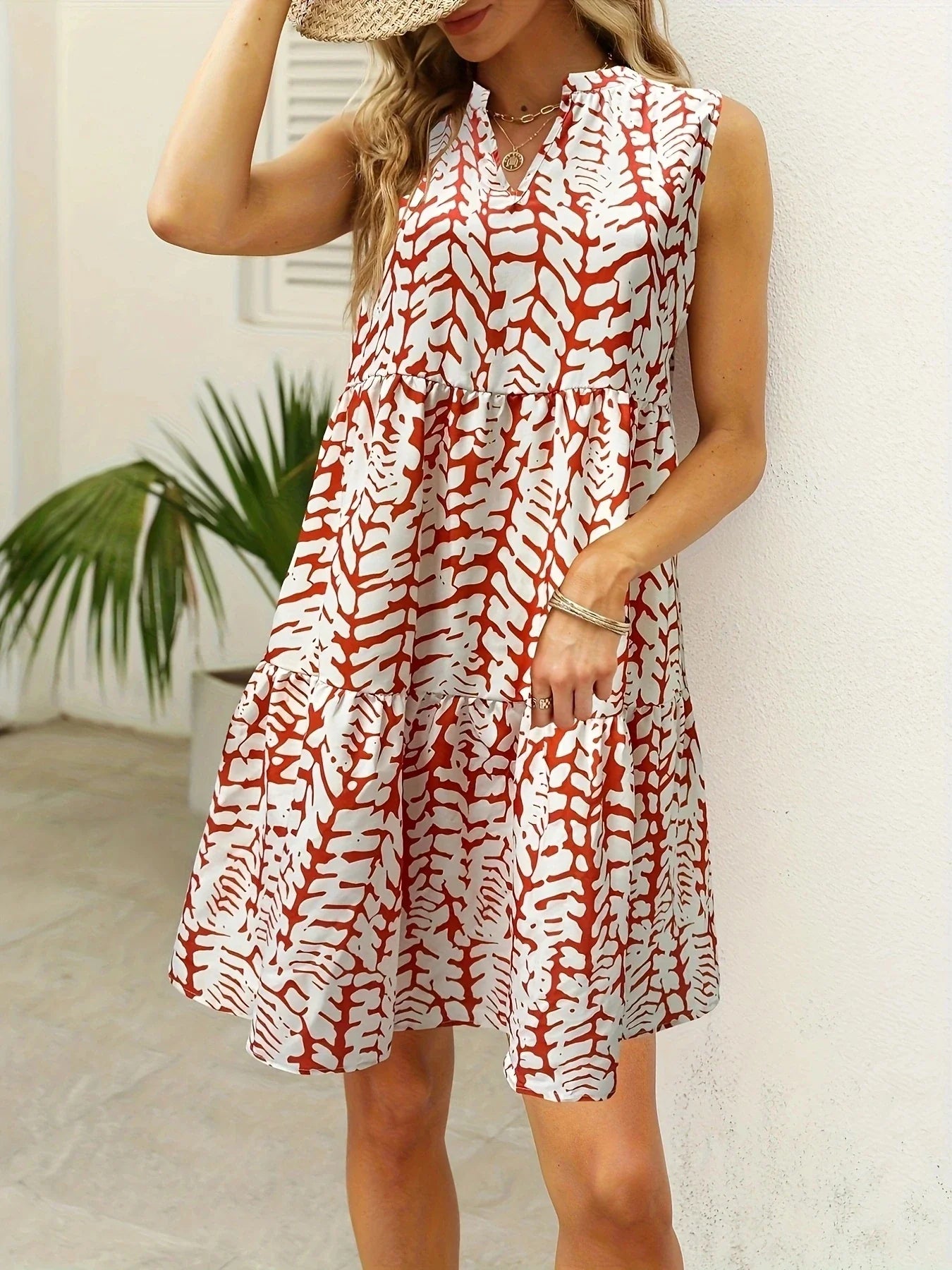 Flowy Lightweight Sleeveless A-Line Dress