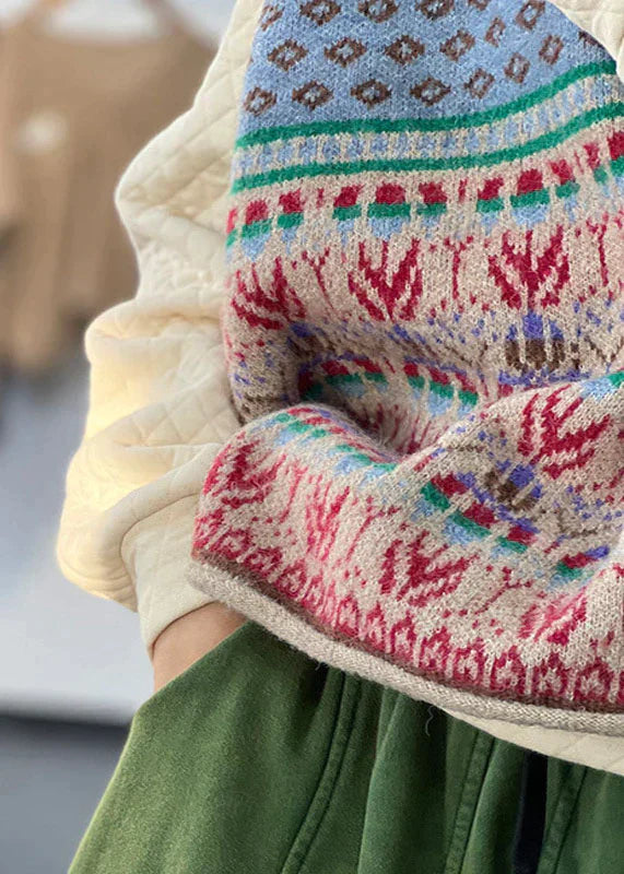 Jacquard Design Detail Sweater Vest