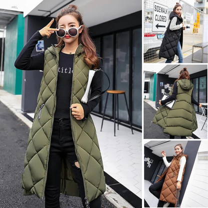 Women’s long puffer jacket