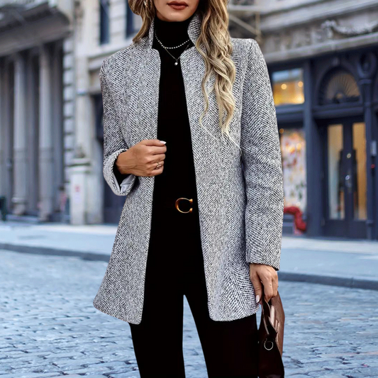 Slim Jacquard Pattern Blazer