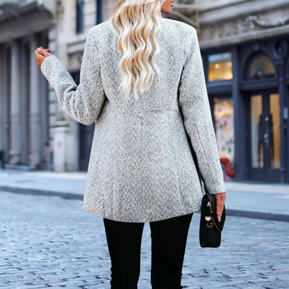 Women's slim jacquard pattern blazer