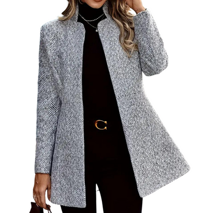 Women's slim jacquard pattern blazer