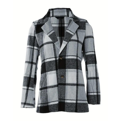 Tailored blazer with suit collar for women