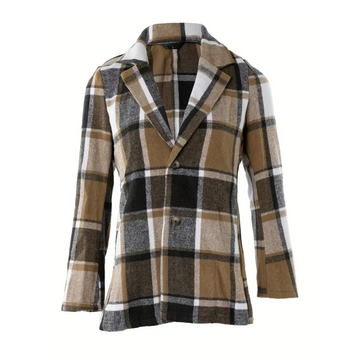 Tailored blazer with suit collar for women