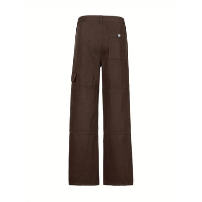High waist slim fit loose straight jeans for women