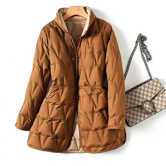 Lightweight Mid-Length Double-Sided Down Jacket