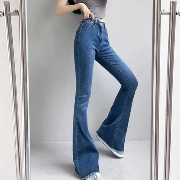 Retro low waist bell bottom jeans for women