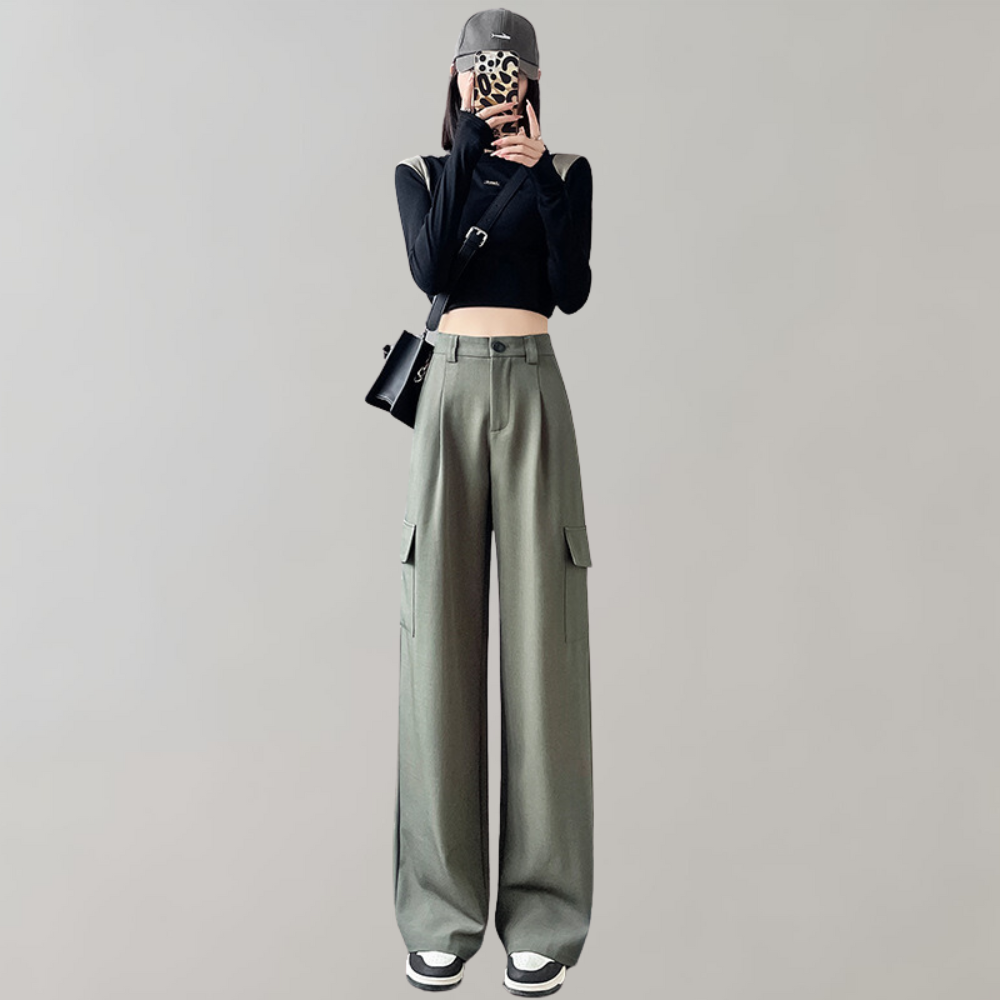 Women's high waist cargo pants