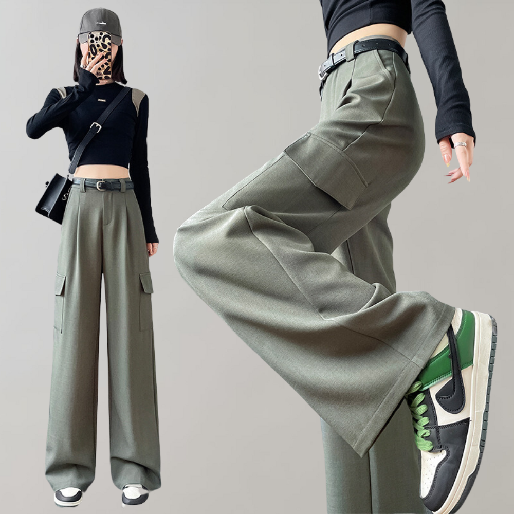 Women's high waist cargo pants