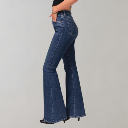 Women's high waist bell-bottom pants
