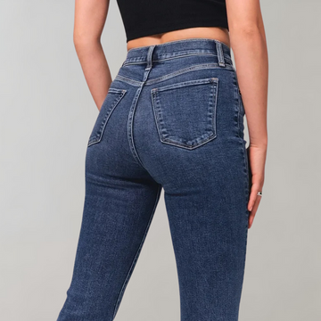 Women's high waist bell-bottom pants